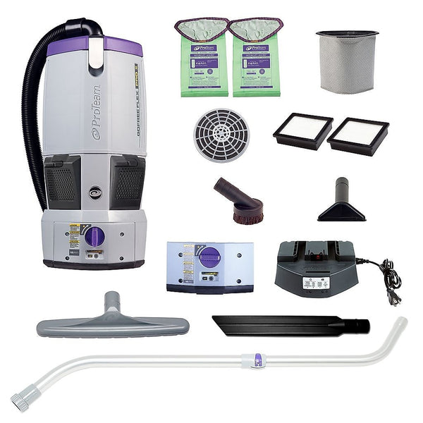 ProTeam GoFree Flex Pro II Cordless Backpack Vacuum, Gray