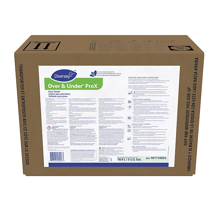 Over & Under ProX Floor Finish, Unscented, 640 oz.