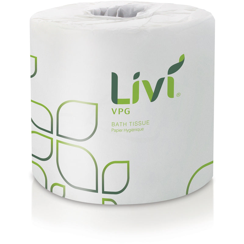 Livi VPG Toilet Paper, 2-ply, White, 400 Sheets/Roll, 96 Rolls/Carton