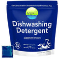 Diversey Aqua Chempacs Dishwashing Detergent, Lemon Scent, 40 Pacs/Bag