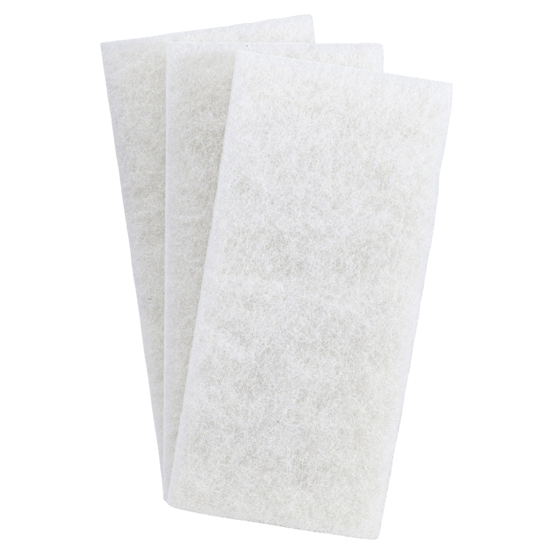 3M Doodlebug Cleaning Floor Pad, White, 10/Carton
