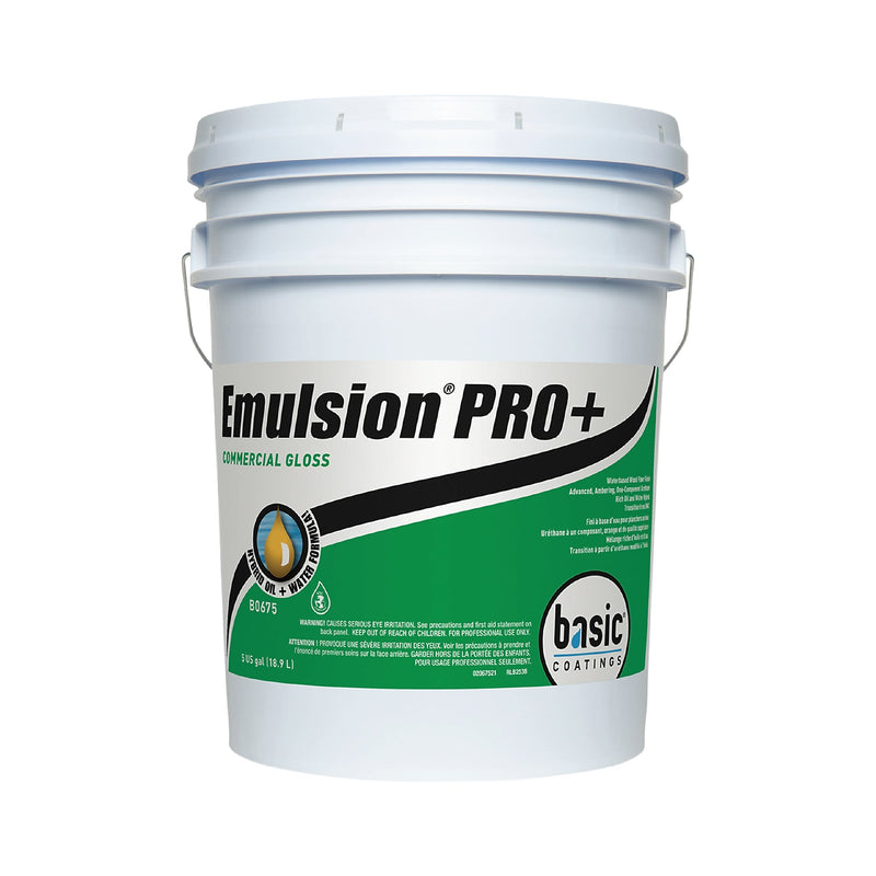 Betco Emulsion PRO+ Commercial Gloss Wood Floor Finish and Sealer, Light Amber, 5 Gal Pail