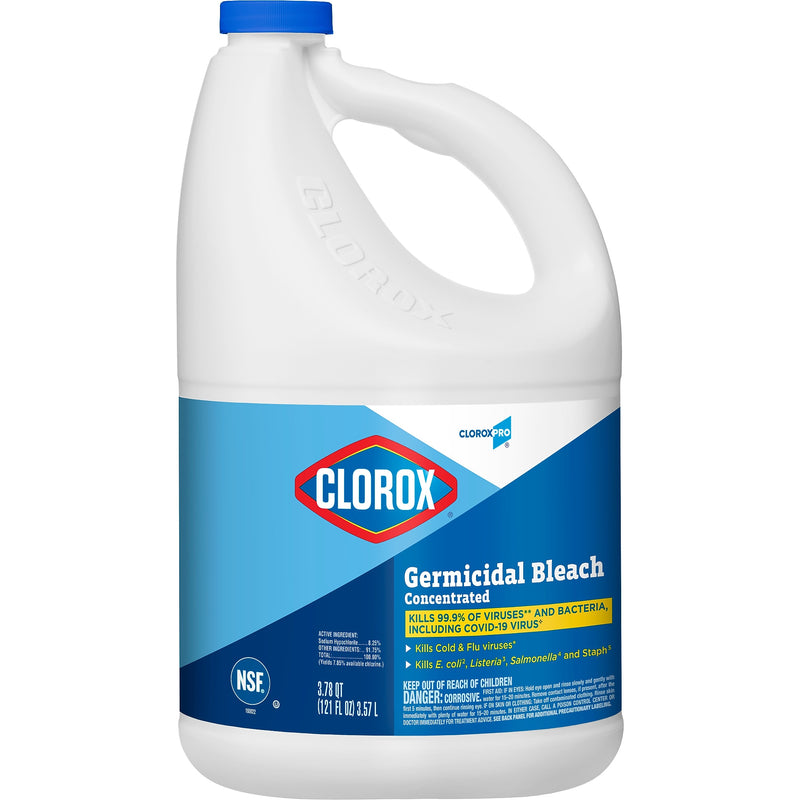 CloroxPro Germicidal Bleach, Concentrated, 121 oz. Bottle