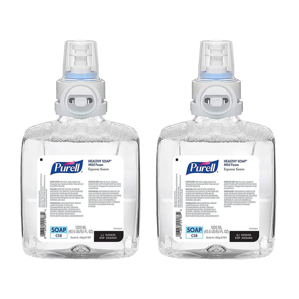 PURELL Healthy Soap Foaming Hand Soap Refill for CS8 Dispenser, 1200 ml, 2/Carton