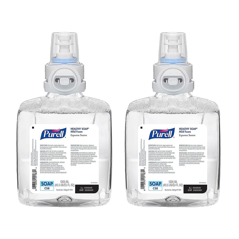 PURELL Healthy Soap Foaming Hand Soap Refill for CS8 Dispenser, 1200 ml, 2/Carton