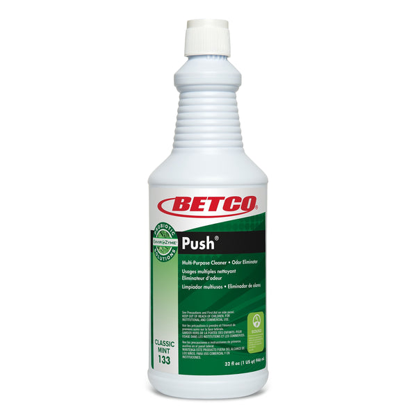 Betco Push Probiotic Odor Eliminator and Drain Maintainer, Mint Scent, 32 oz.