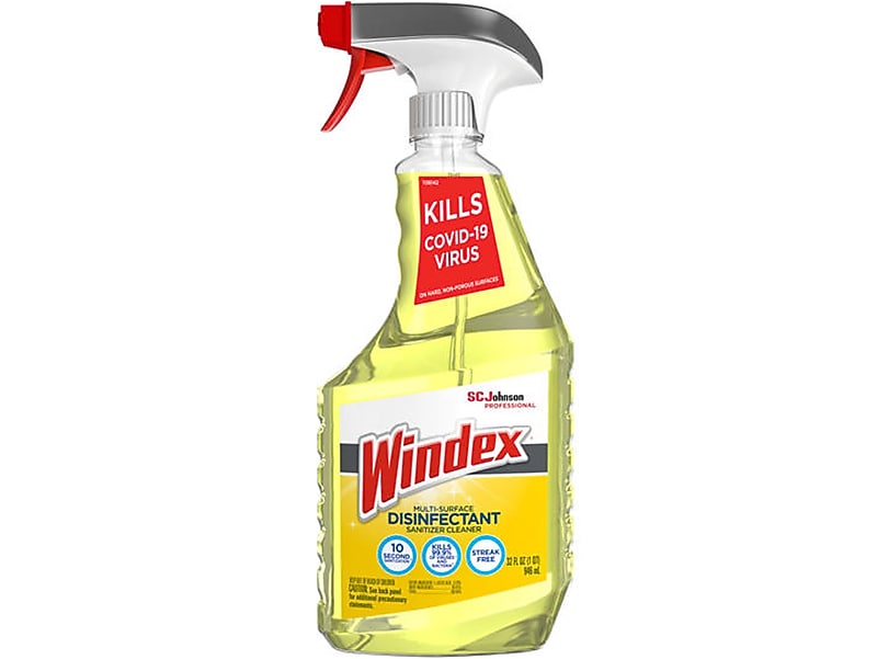 Windex Disinfecting Multi-Surface Sanitizer Cleaner, Citrus Scent, 32 oz