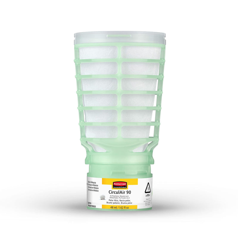 Rubbermaid Commercial CirculAir 90 Air Freshener Solid, Polar Mist, 6/Carton (2231718)
