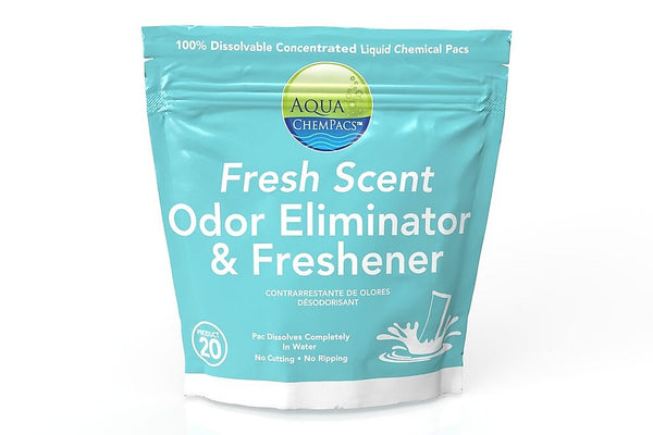Aqua Chempacs Fresh Scent Odor Eliminator & Air Freshener, Fresh Clean Scent, 20 Pacs/Bag (9320973)