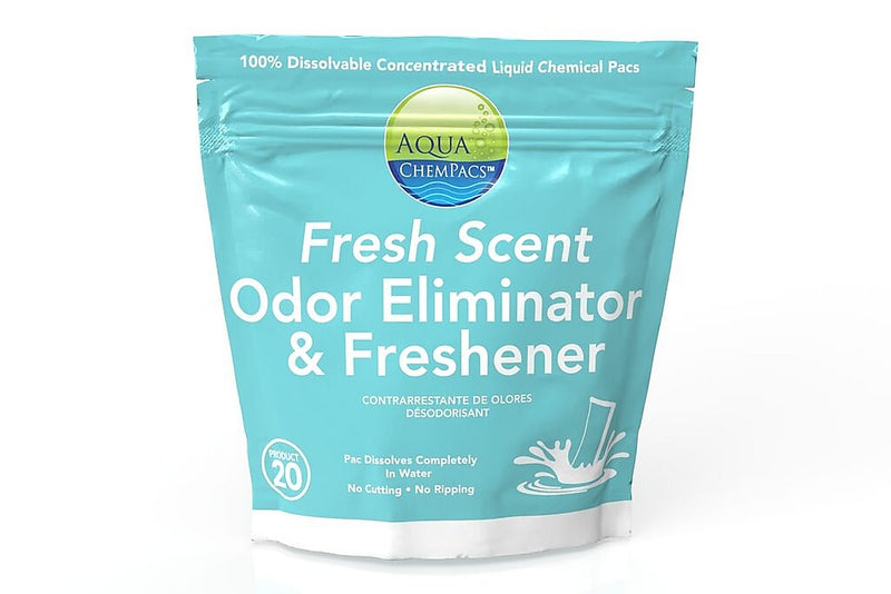 Aqua Chempacs Fresh Scent Odor Eliminator & Air Freshener, Fresh Clean Scent, 20 Pacs/Bag (9320973)