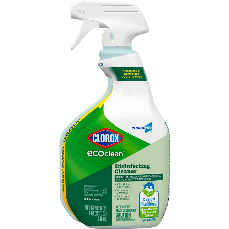 CloroxPro Clorox EcoClean Disinfecting Cleaner Spray Bottle, 32 fl. oz.