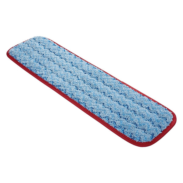 Rubbermaid Hygen Microfiber 18.5" Wet Mop Pad, Red,12/Carton