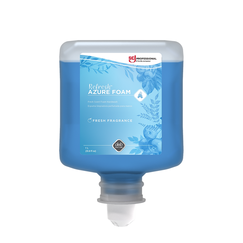 SC Johnson Refresh Azure Foaming Hand Soap Refill, 1 L, 6/Carton