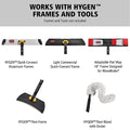 Rubbermaid Hygen 58" Aluminum Wet Mop Handle, Yellow