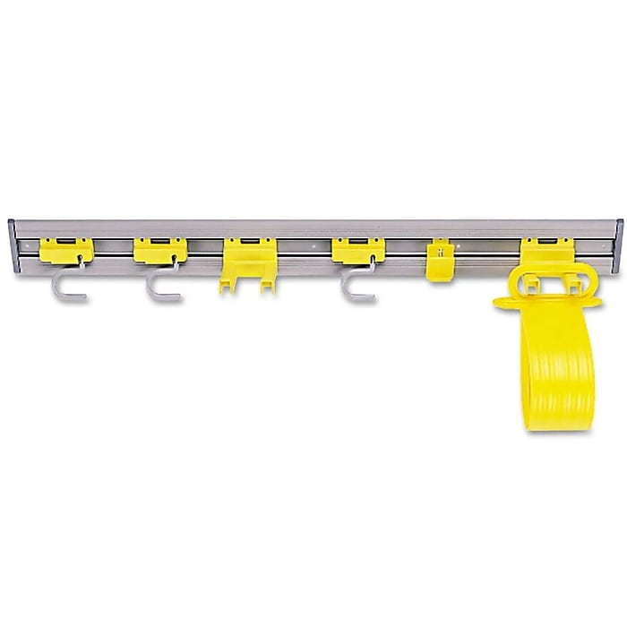 Rubbermaid Closet Organizer Tool Holder, 34"W x 3.25"D x 4.25"H, Gray