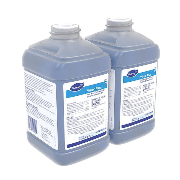 Diversey Virex Plus Disinfecting Cleaner & Deodorizer for Diversey J-Fill Systems, 2.5 L, 2/Carton