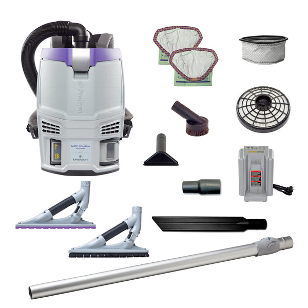 ProTeam GoFit 3 Cordless Backpack Vacuum, Gray