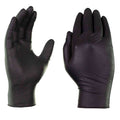 Ammex X3 Powder-Free Nitrile Gloves, Latex Free, Black