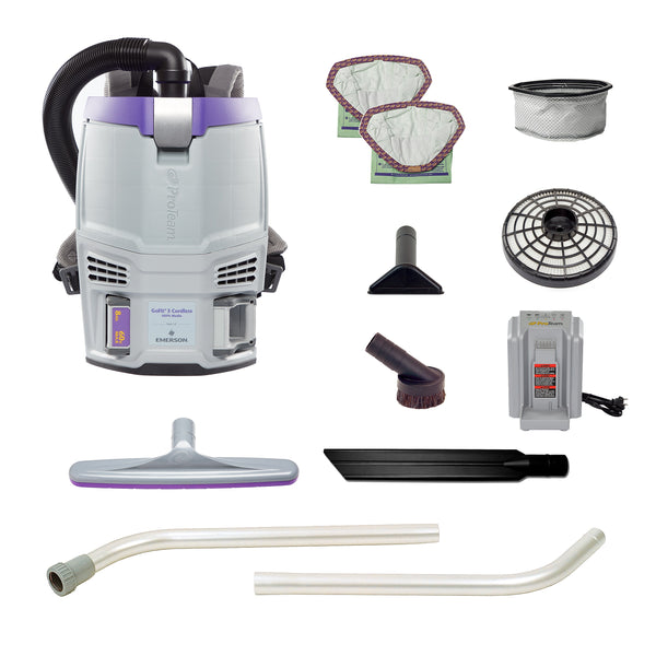 ProTeam GoFit 3 Cordless Backpack Vacuum, Gray