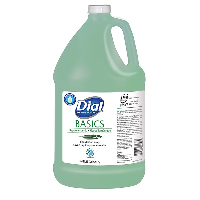 Dial Basics Liquid Hand Soap Refill, Floral, 128 oz.