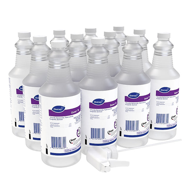 Diversey Oxivir TB One-Step Disinfectant Cleaner Unscented 32 oz (Case of 12)