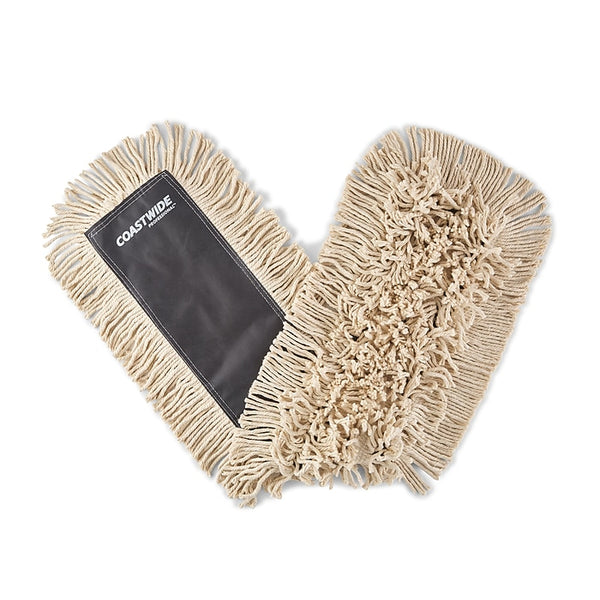 Coastwide Professional Economy Cut-End Dust Mop Head, Cotton, 36" x 5", White
