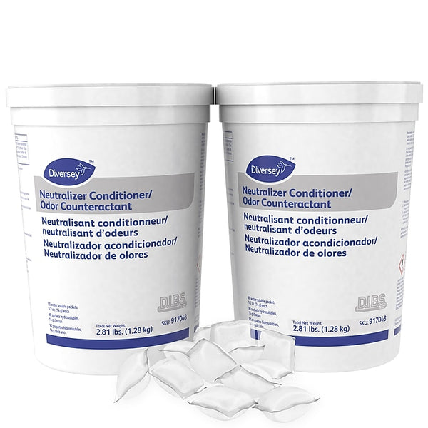 Diversey Floor Conditioner/Odor Counteractant, Powder, . 5 Oz., Packet, 90/Tub, 2/Carton