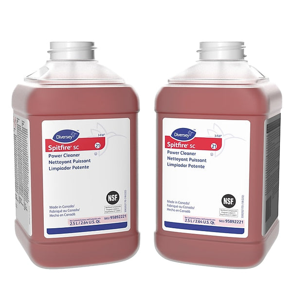 Spitfire SC Multipurpose Cleaner for Diversey J-Fill, Pine, 2.5 L / 2.64 U.S. Qt., 2/Carton