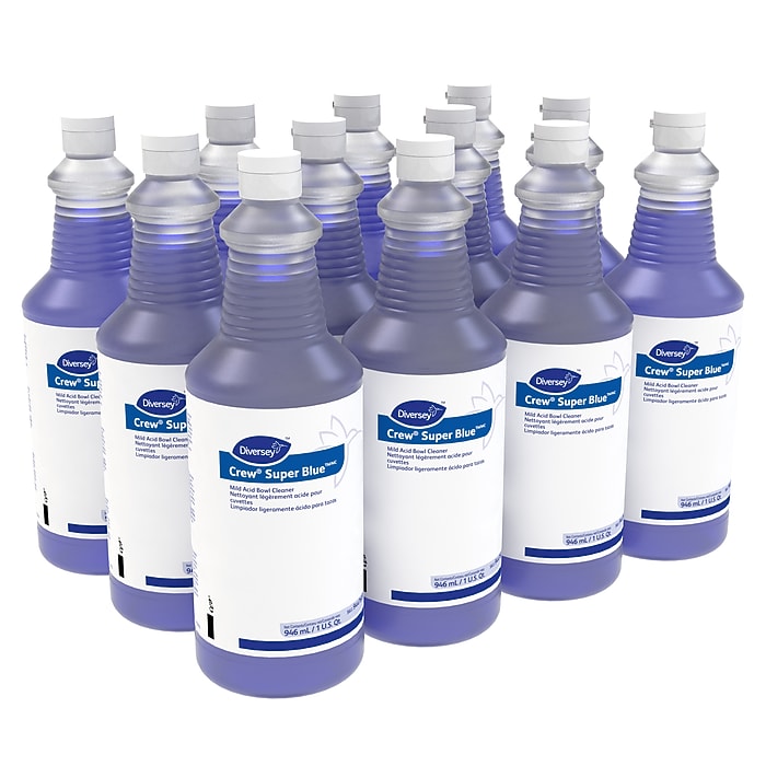 Crew Super Blue Mild Acid Bowl Cleaner Citrus Scent 32 oz 12/Carton