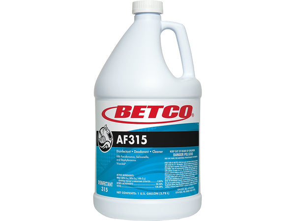 Betco AF315 Disinfecting Cleaner, Citrus Floral Scent, 1 gal., 4/Carton