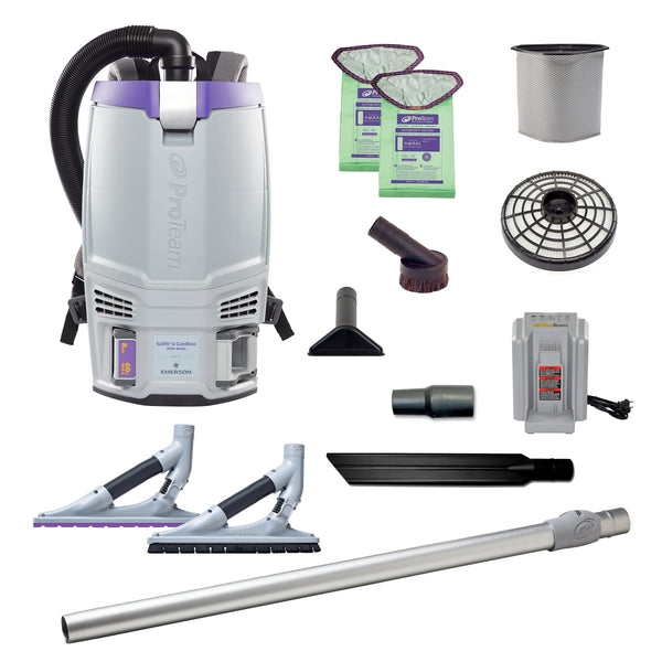 ProTeam GoFit 6 Cordless Backpack Vacuum, Gray