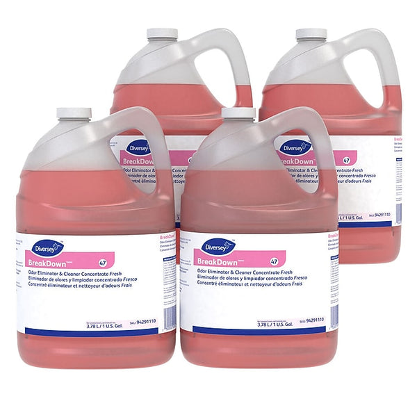 Breakdown Odor Eliminator Concentrate Fresh 1 Gallon 4/Carton