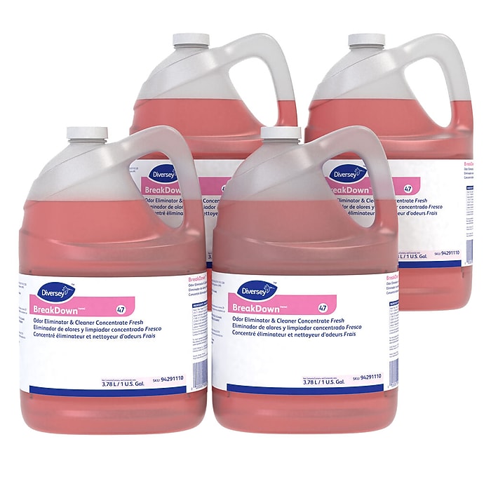 Breakdown Odor Eliminator Concentrate Fresh 1 Gallon 4/Carton