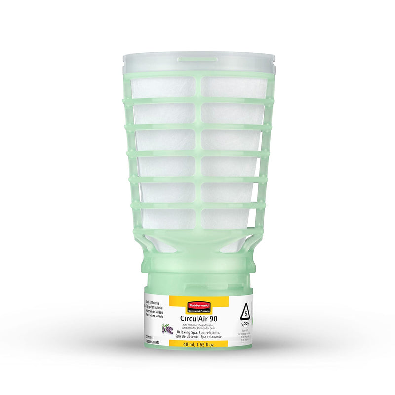 Rubbermaid Commercial CirculAir 90 Air Freshener Solid, Relaxing Spa Scent, 6/Carton (2231719)