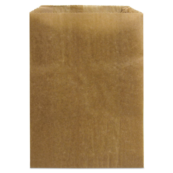 HOSPECO Health Gards Kraft Waxed Paper Sanitary Receptacle Liners, 10.5" x 7.5", Brown, 500/Carton