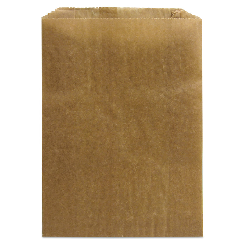 HOSPECO Health Gards Kraft Waxed Paper Sanitary Receptacle Liners, 10.5" x 7.5", Brown, 500/Carton