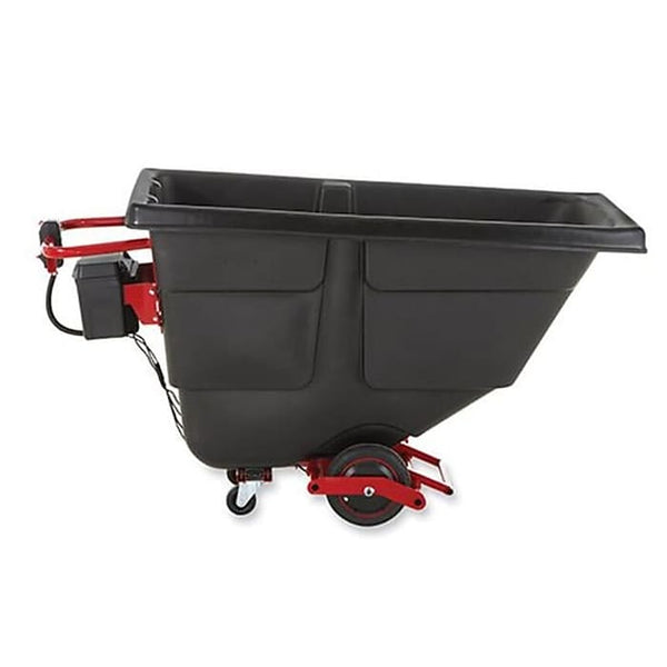 Rubbermaid Motorized Roto Tilt Truck, 101 gal, 850 lb Capacity, Plastic, Black