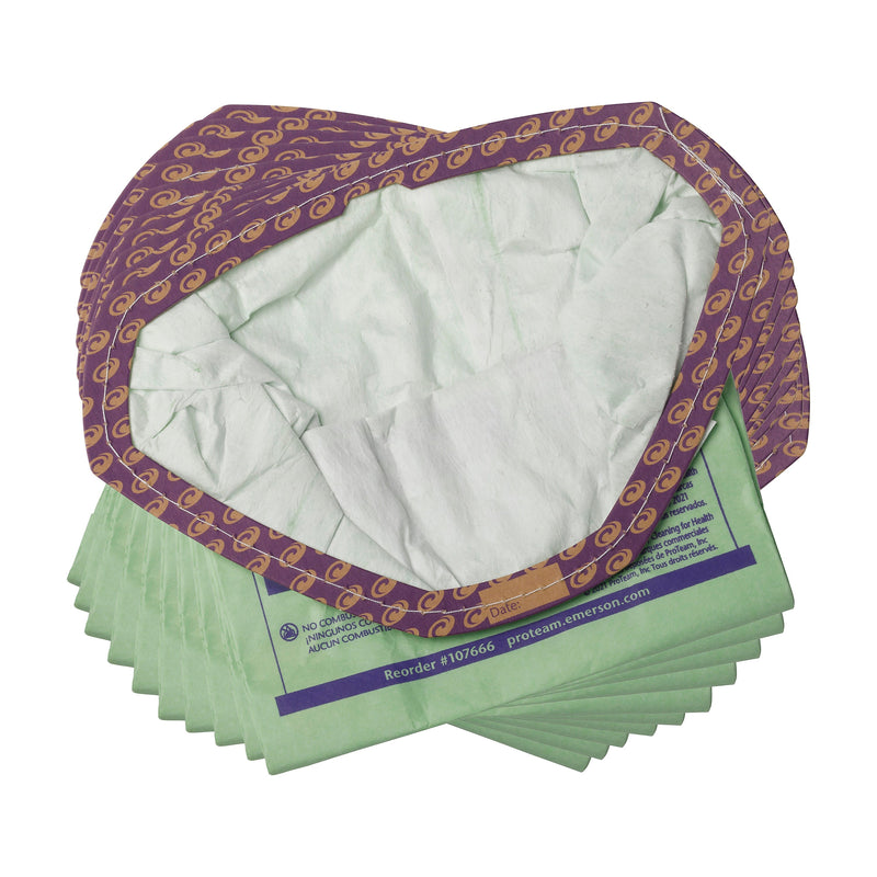 ProTeam Intercept Micro Filter Bag, Open Collar, Fits ProTeam GoFit 3 Backpack Vacuum, 10/Pk
