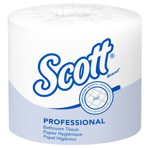 Scott Professional Toilet Paper, 1-ply, White, 1,210 Sheets/Roll, 80 Rolls/Case
