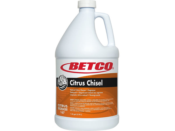 Betco Citrus Chisel Cleaner/degreaser, Natural Citrus Scent, 1 Gal., 4/Carton
