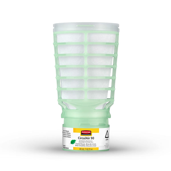 Rubbermaid Commercial CirculAir 90 Air Freshener Solid, Crystal Breeze, 6/Carton (2231717)