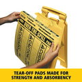 Rubbermaid "Over-The-Spill" Pad Tablet, 17" x 14", Yellow, 25/Pack