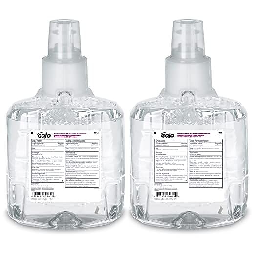 GOJO Antibacterial Foaming Hand Soap Refill for LTX 12 Dispenser, Plum Scent, 1200 ml, 2/Carton