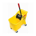Rubbermaid Tandem Bucket & Side-Press Wringer, 31 qt. (7.75 Gal.), Yellow