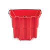 Rubbermaid Executive Series WaveBrake Plastic Dirty Water Bucket, 4.5-Gallon, Red (2064907)