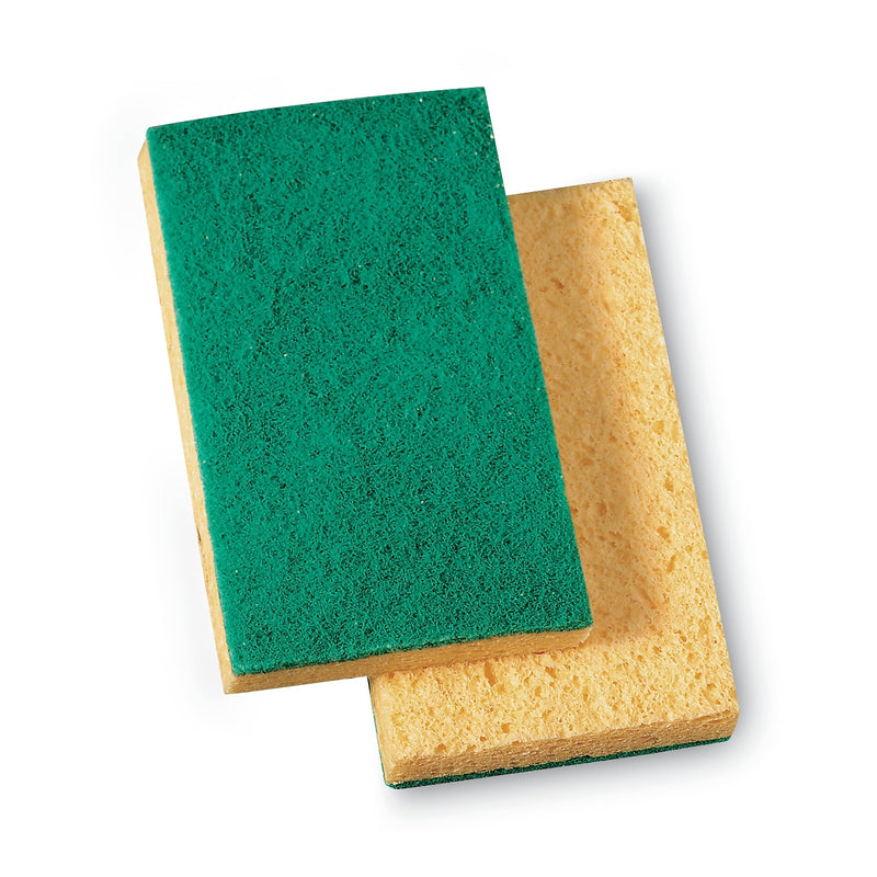 3M Niagara Medium Duty Scrubbing Sponge 74N, 3.6 X 6, 1" Thick, Yellow/green, 20/Carton