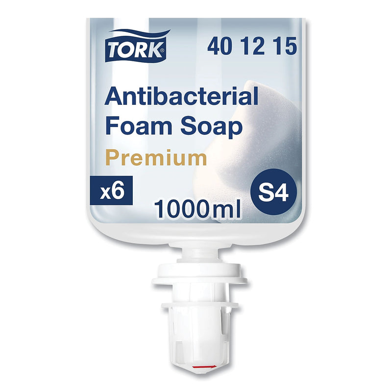 Tork Premium Antibacterial Foam Hand Soap Refill for Tork Dispensers, 1 Liter, 6/Carton