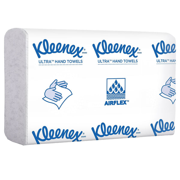 Kleenex Reveal Multifold Paper Towels, 2-Ply, White, 150 Sheets/Pack, 16 Packs/Carton