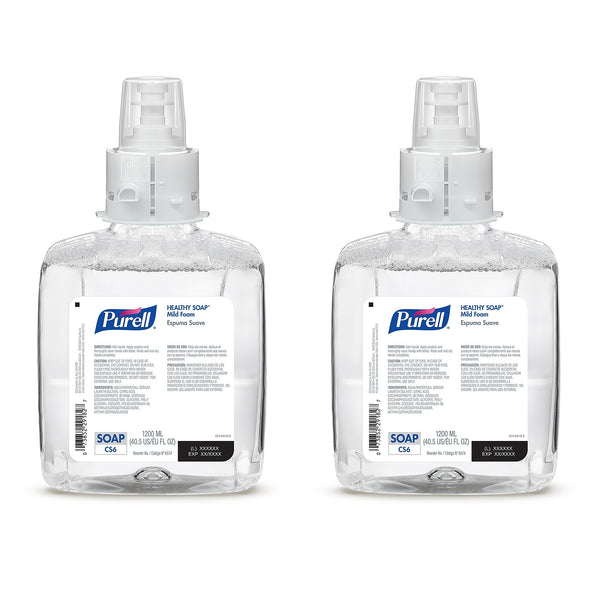 PURELL Healthy Soap Foaming Hand Soap Refill for CS6 Dispenser, 1200 ml, 2/Carton
