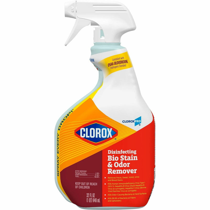 CloroxPro Disinfecting Bio Stain & Odor Remover Spray Bottle, 32 Oz.